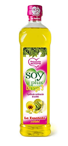 LA ESPAÃ‘OLA - Nutriaceite Soy Plus. Aceite de Soja con Omega 3. Botella 1 l